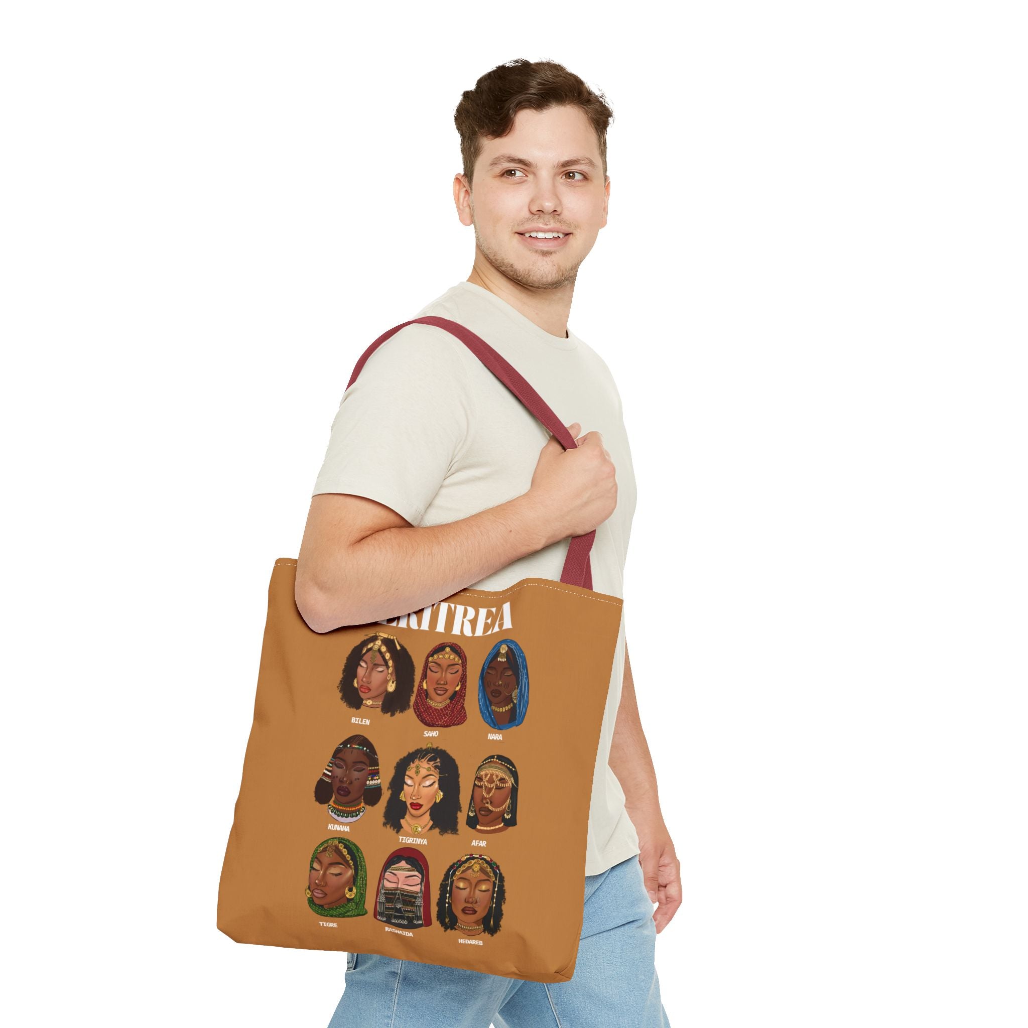 Eritrea Tribes Brown Tote Bag